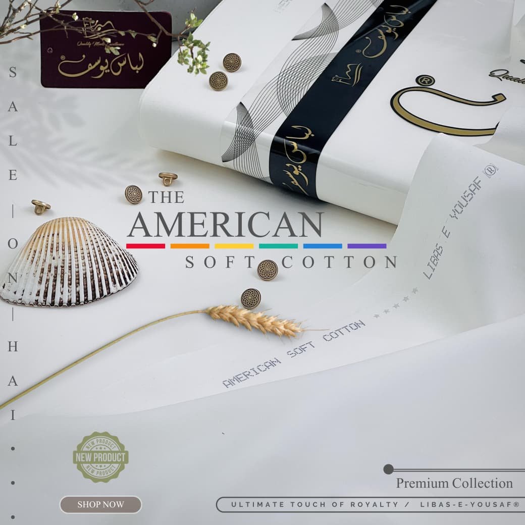 Libas-E-Yousaf Luxury American Soft Cotton Suit