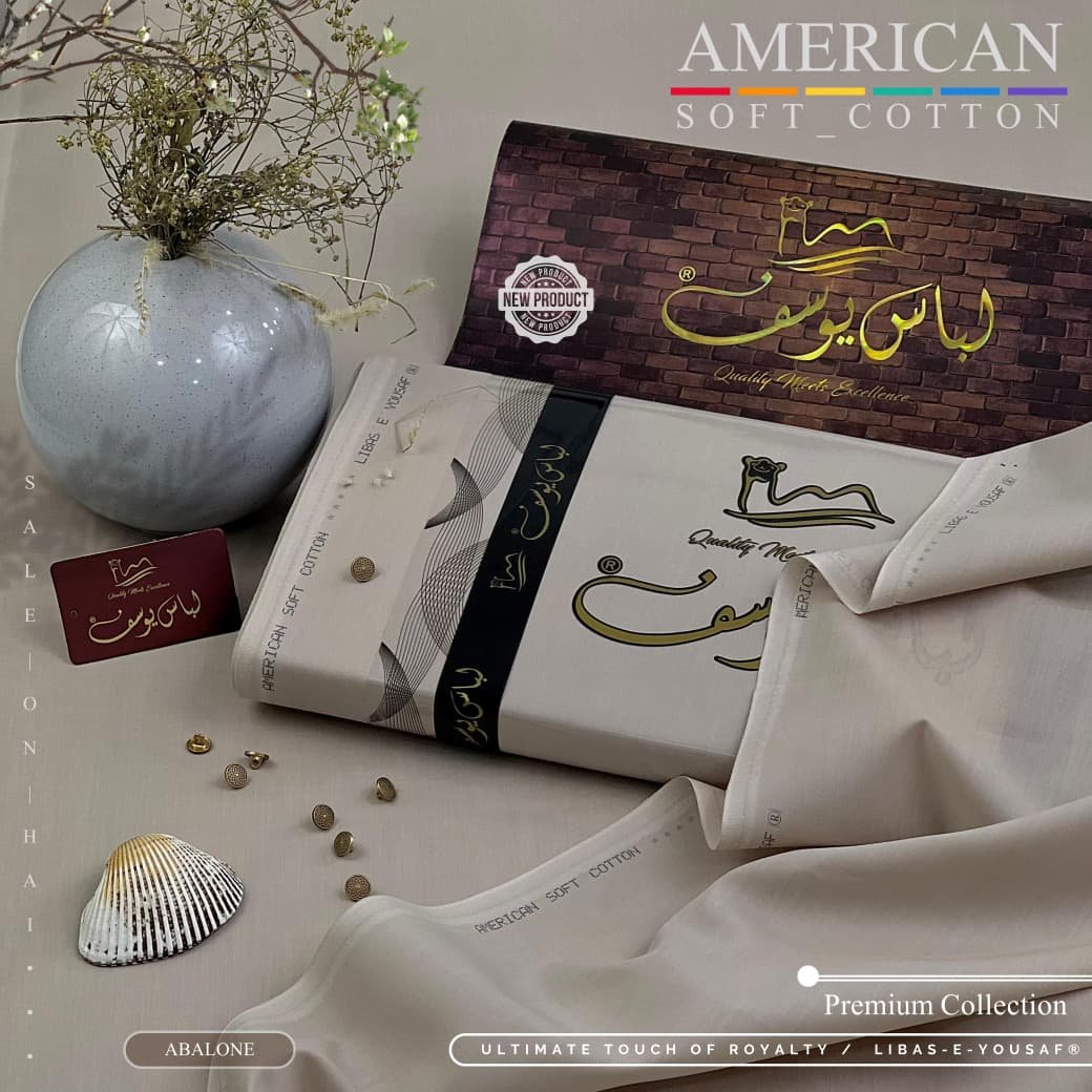 Libas-E-Yousaf Luxury American Soft Cotton Suit - Image 2