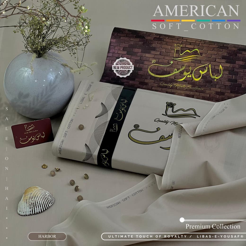 Libas-E-Yousaf Luxury American Soft Cotton Suit - Image 3