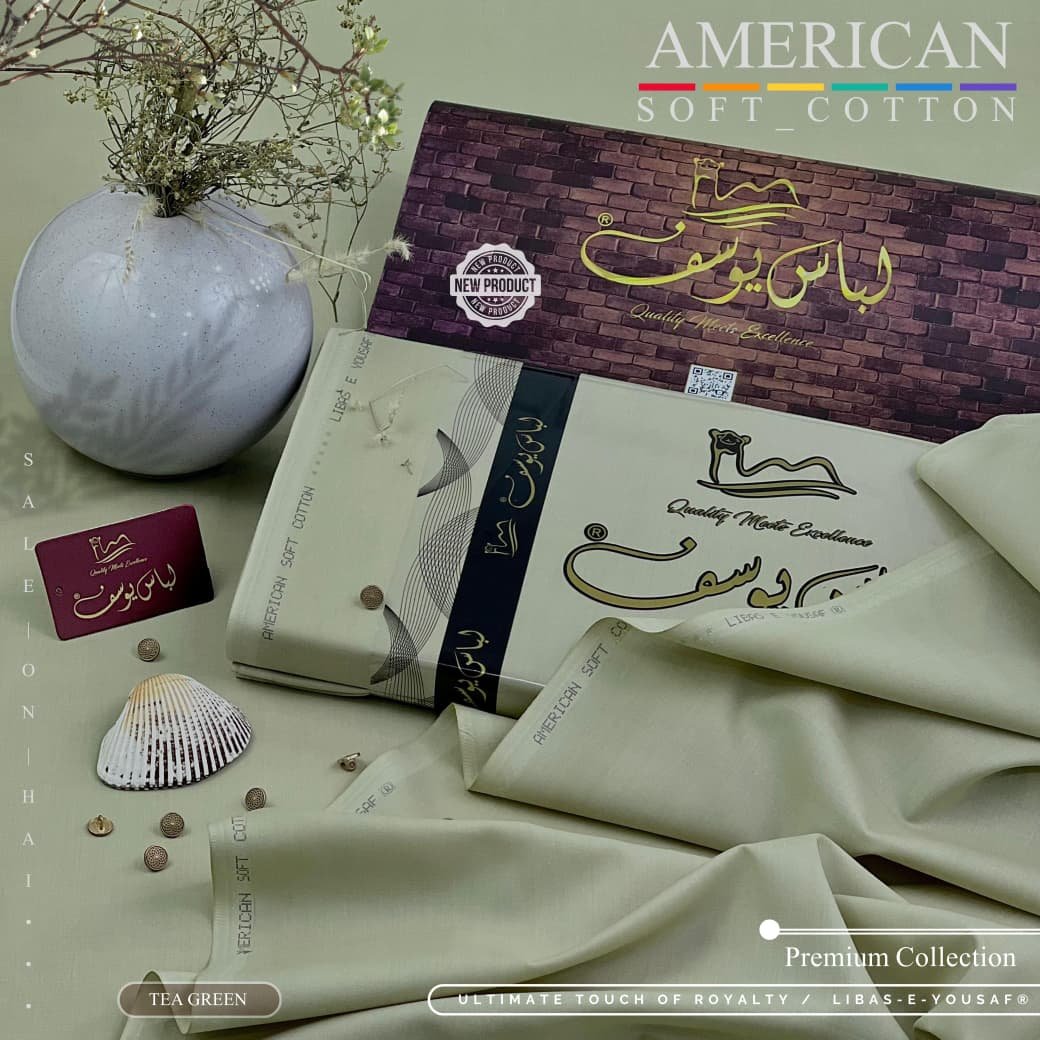 Libas-E-Yousaf Luxury American Soft Cotton Suit - Image 5